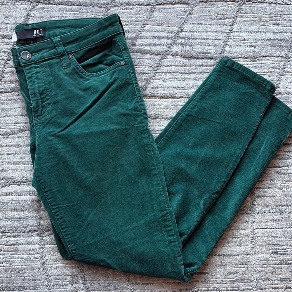 Kut from the Kloth Teal Corduroy Pants